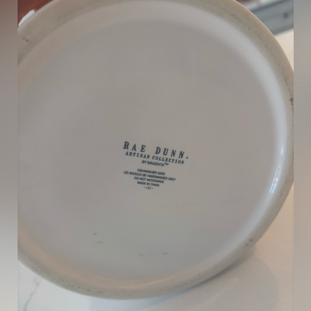 🌿 Rea Dunn Cream Ceramic Flour Canister - Picture 4 of 5